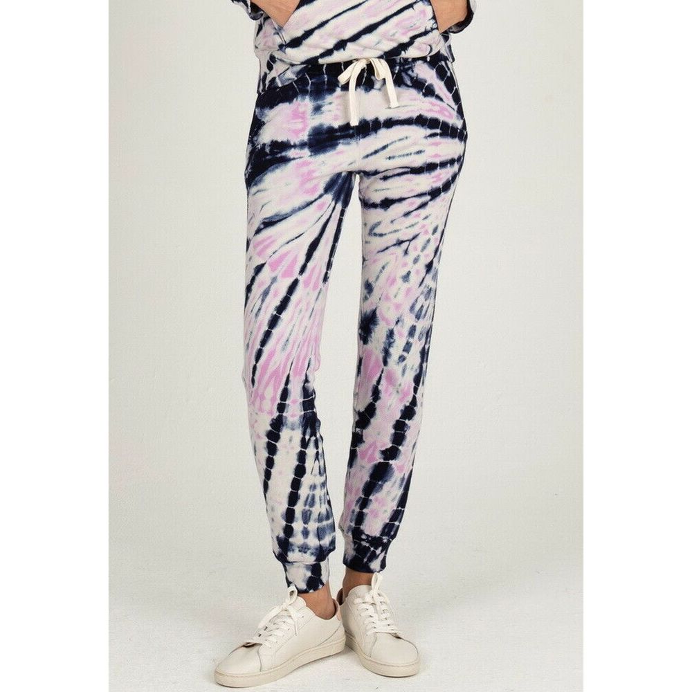 Monrow Bamboo Burst Tie Dye Girlfriend Sweatpants